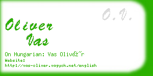 oliver vas business card